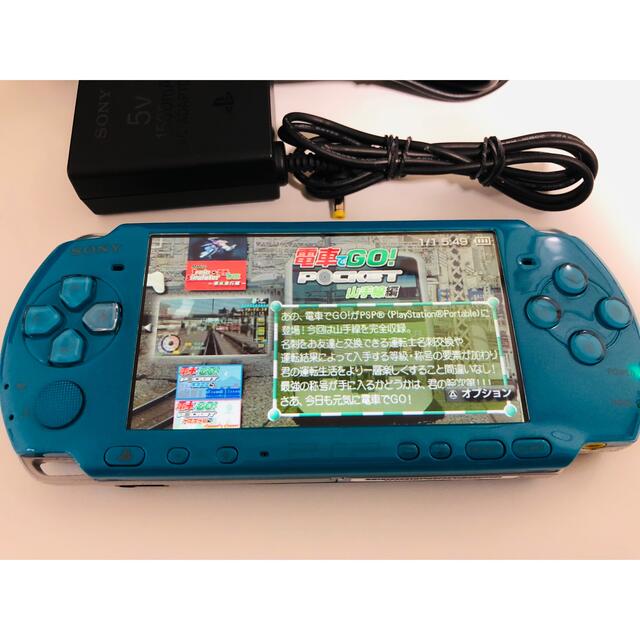 PSP 3000 本体 美品 激レア色 ターコイズグリーン すぐに遊べる1式 www