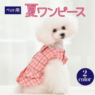 【新品】ドッグウェア ワンピース風 夏用 サマー(ペット服/アクセサリー)