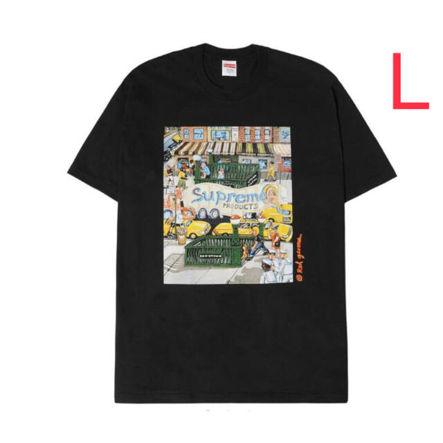 Supreme Manhattan Tee "Black"  Lサイズ