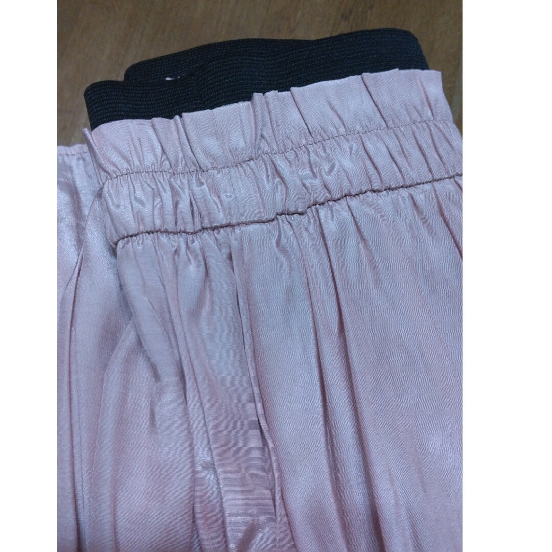 Drawer(ドゥロワー)のmachatt　マチャット　サテンティアードスカート　ピンク レディースのスカート(ロングスカート)の商品写真