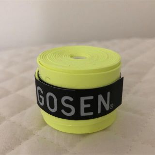 ゴーセン(GOSEN)のGOSEN グリップテープ 1個★迅速発送 蛍光黄色 ゴーセンマイバチ色変更可(その他)