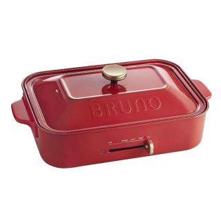 新品♡BRUNO♡コンパクトホットプレート　レッド(調理機器)