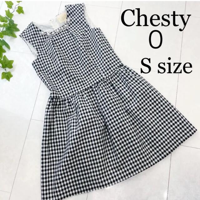 Chesty(チェスティ)のChesty チェスティ ワンピース チェック Mサイズ レディースのワンピース(ひざ丈ワンピース)の商品写真