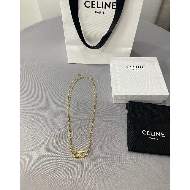 No.1美品♠️CELINE SILVER925ペンダントトップ4個付ネックレス 安い