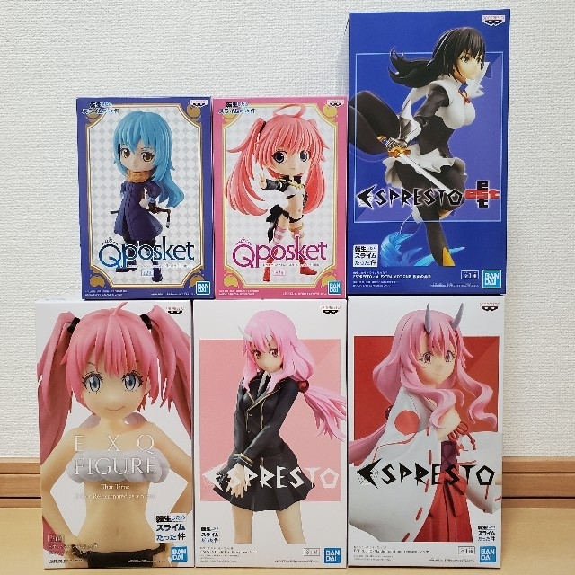 BANDAI(バンダイ)の転生したらスライムだった件 フィギュア 6点セット エンタメ/ホビーのフィギュア(アニメ/ゲーム)の商品写真