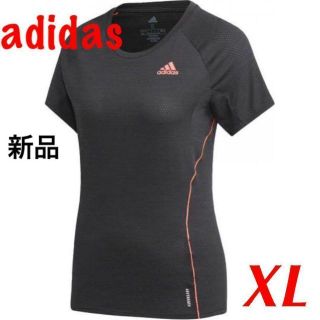 アディダス(adidas)のアディダス★レディース　ランニング　Tシャツ　XL　新品　ブラック　ドライ(Tシャツ(半袖/袖なし))