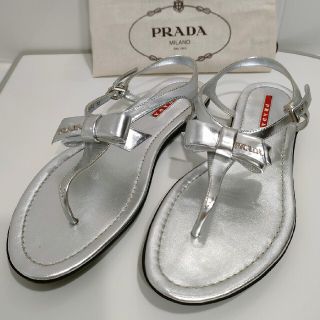 プラダ(PRADA)の※専用※　　未使用　PRADA　リボンサンダル(サンダル)