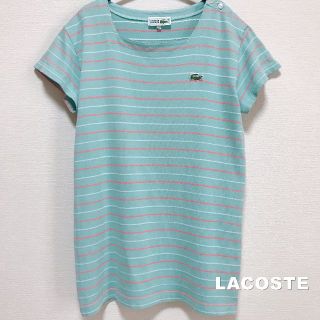 ラコステ(LACOSTE)の【LACOSTE】CHEMISE ラコステ 文字ワニ スクエアネック Tシャツ(Tシャツ(半袖/袖なし))