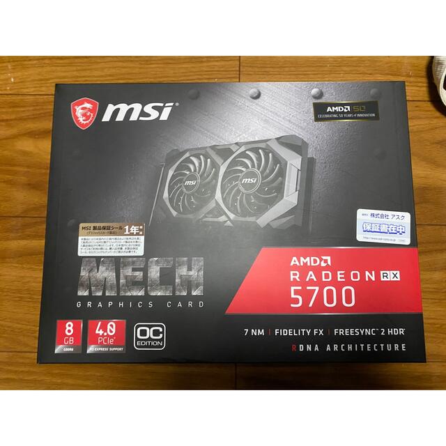 MSI RADEON RX 5700 MECH OCPC/タブレット