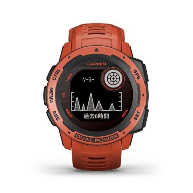 GARMIN(ガーミン)の【ラスト1個】GARMIN　Instinct Dual Power　レッド スマホ/家電/カメラのスマホ/家電/カメラ その他(その他)の商品写真