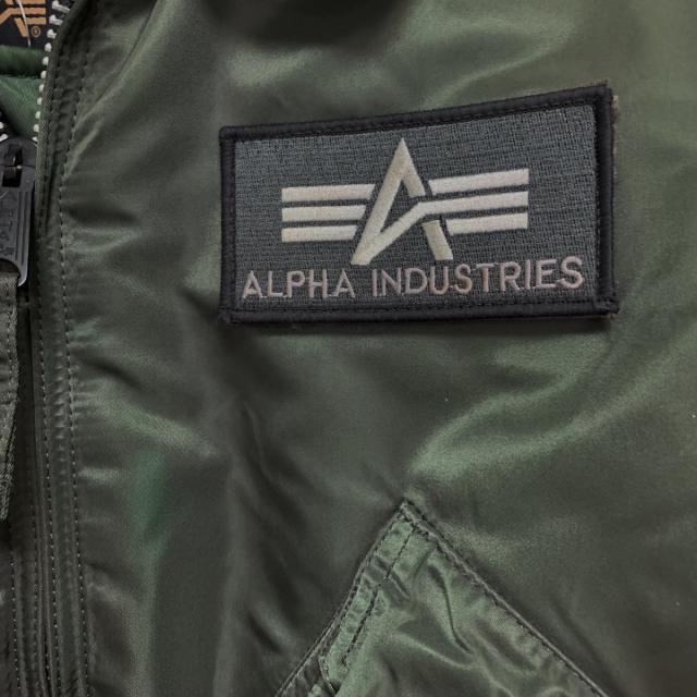 ALPHA INDUSTRIES(アルファインダストリーズ)のアルファ ブルゾン サイズM メンズ カーキ メンズのジャケット/アウター(ブルゾン)の商品写真