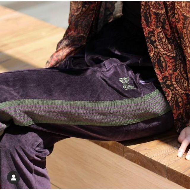 希少】21AW Needles トラックパンツ ベロア M 美品 タグ付き 特価商品