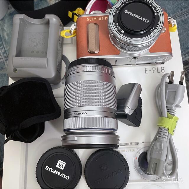 OLYMPUS E-PL8 EZ ダブルズームキット BROWN tyMDBRHFPK - www ...