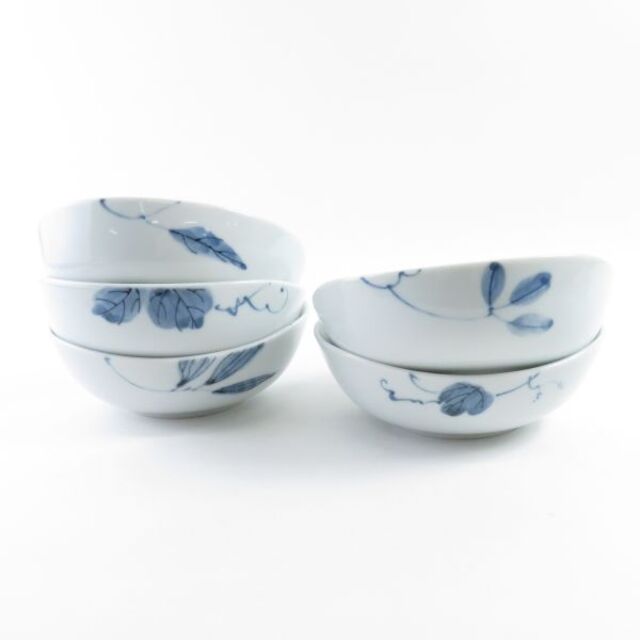 たち吉 - たち吉 はなぞめ 小鉢揃 5枚 セット 14cm 和食器 小皿 たち吉 - たち吉 はなぞめ 小鉢揃 5枚 セット 14cm 和食器 小皿