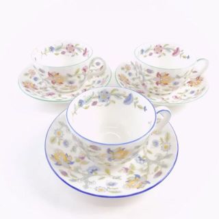 美品♡ ミントン ハドンホール カップ ソーサー 3客 フラワー　花柄