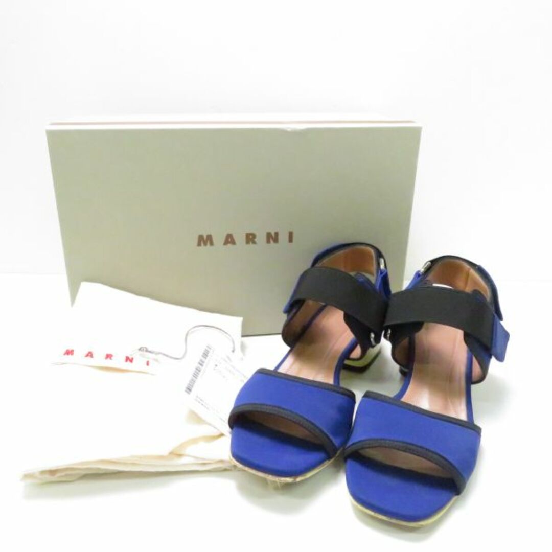 MARNI マルニ サンダル 1点 ブルー系 36 AM3219C