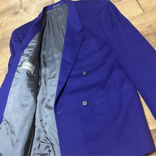 レア　VERSACE ヴェルサーチ イタリア製 ダブル スーツ パープル 紫