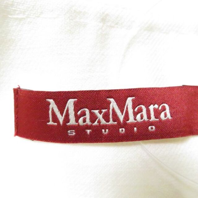 Max Mara(マックスマーラ)のマックスマーラ ノーカラージャケット ホワイト系 38 AC808A52 レディースのジャケット/アウター(ノーカラージャケット)の商品写真
