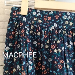 マカフィー(MACPHEE)のMACPHEE 小花柄　ウエストゴム巻　ロングスカート(ロングスカート)