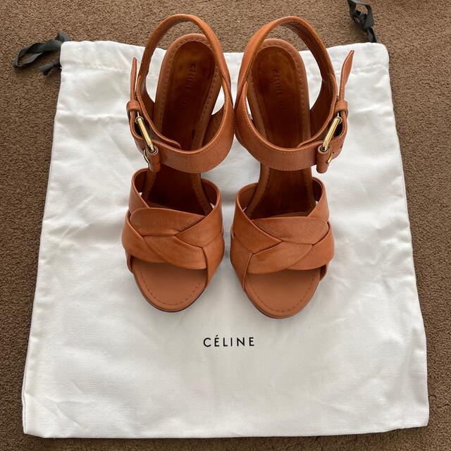 celine(セリーヌ)のセリーヌ  靴　サンダル　Braided wedge 80 nude  レディースの靴/シューズ(サンダル)の商品写真