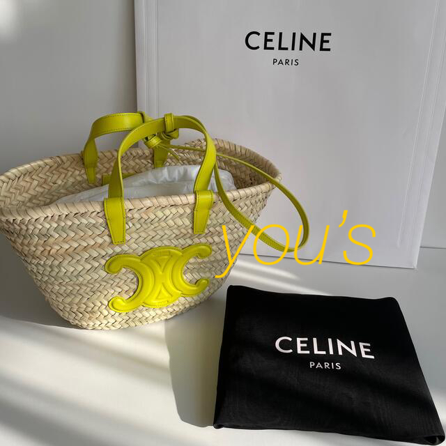 うのにもお得な情報満載! celine - トリオンフ カゴバッグ イエロー