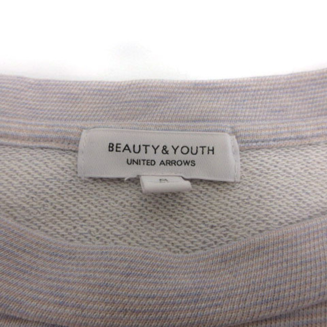 BEAUTY&YOUTH UNITED ARROWS(ビューティアンドユースユナイテッドアローズ)のBEAUTY&YOUTH Tシャツ スウェット ボーダー ピンク 白 青 S メンズのトップス(Tシャツ/カットソー(半袖/袖なし))の商品写真