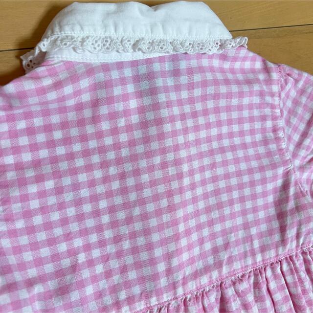 Ralph Lauren(ラルフローレン)のRALPH LAURENラルフローレン ピンクギンガチェックワンピース 90cm キッズ/ベビー/マタニティのキッズ服女の子用(90cm~)(ワンピース)の商品写真