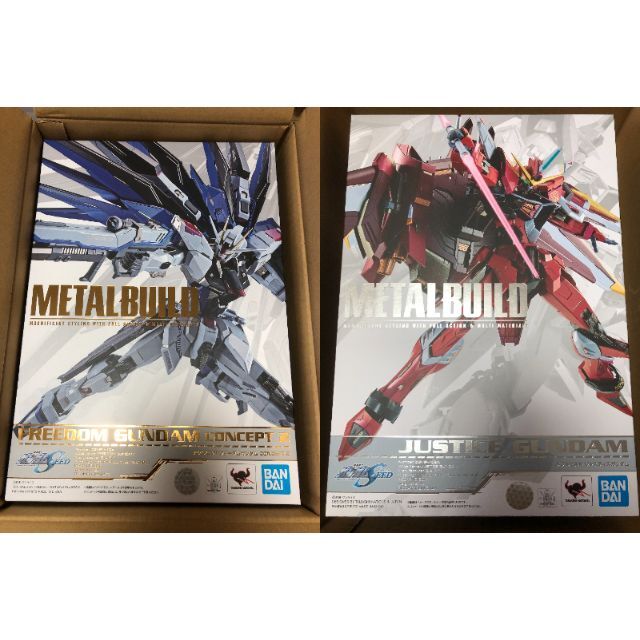 どちらも新品未開封品METAL BUILD フリーダムガンダム C2 + ジャスティスガンダム