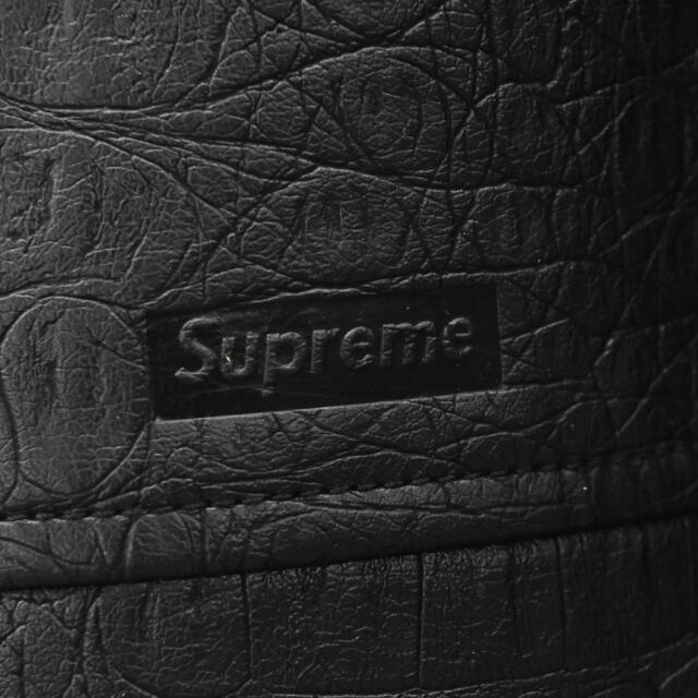 Supreme(シュプリーム)のSUPREME シュプリーム 22SS Faux Croc Car Coat フェイクレザージャケット カーコート ブラック メンズのジャケット/アウター(フライトジャケット)の商品写真