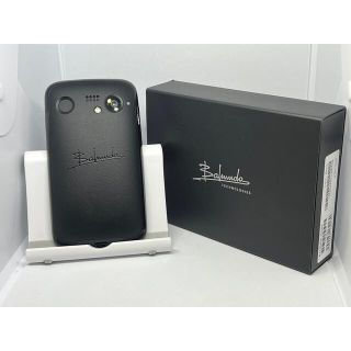 バルミューダ(BALMUDA)のSoftbank simフリー Balmuda Phone ブラックA101BM(スマートフォン本体)