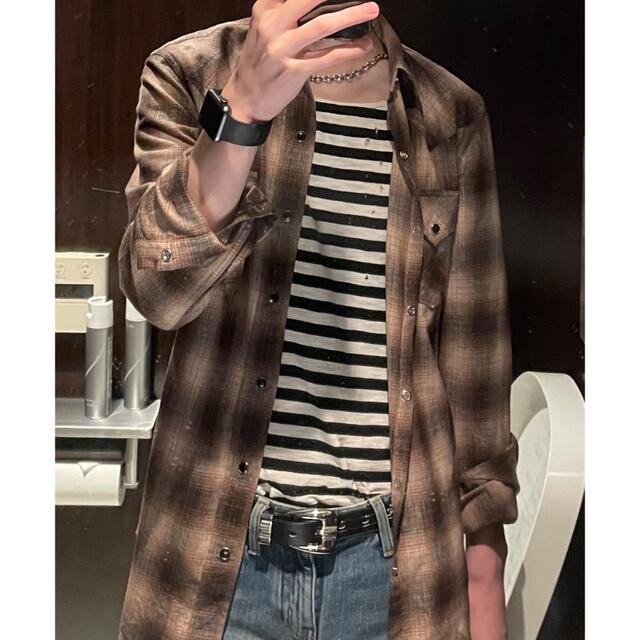 得価好評 Saint Laurent - SAINT LAURENT PARIS 15AW ウエスタンシャツ