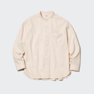 ユニクロ(UNIQLO)のUNIQLO デニムオーバーサイズスタンドカラーシャツused お盆セール開催！(シャツ)