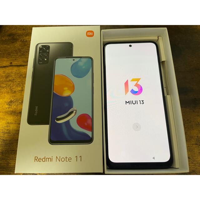 Xiaomi Redmi Note 11（グラファイトグレー）