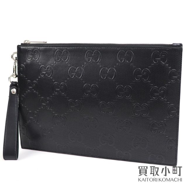 GUCCI - グッチ【GUCCI】GGエンボス クラッチバッグ