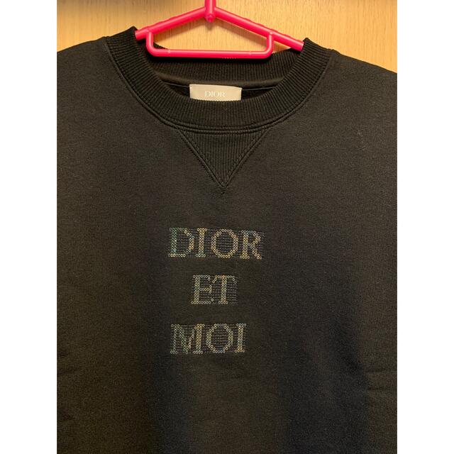 正規 19SS DIOR ディオール スパンコール ロゴ Tシャツスウェット