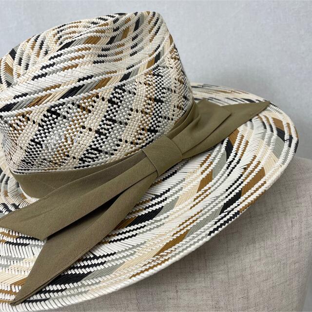 H69 used イタリア製 麦わら ペーパー ハット hat 帽子
