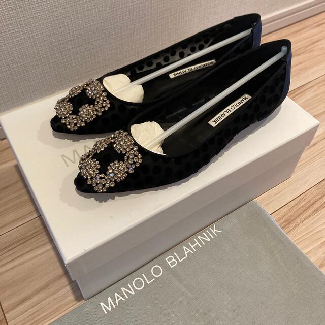 MANOLO BLAHNIK(マノロブラニク)の20SS マノロブラニク　ハンギシ　シースルードット　36 レディースの靴/シューズ(ハイヒール/パンプス)の商品写真