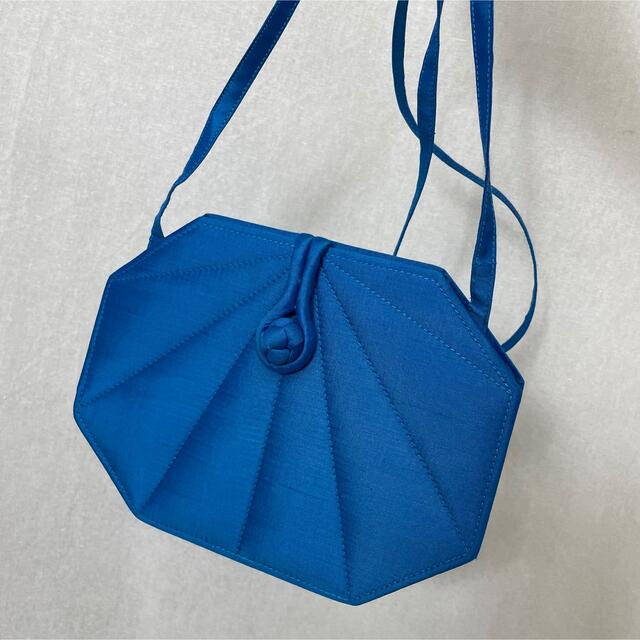 BG383 used ブルー ミニ ショルダー バッグ bag カバン 鞄