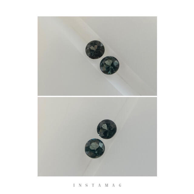 (R0726-5)『ペアルース』天然ベキリーブルーガーネット 2-0.058ct 7