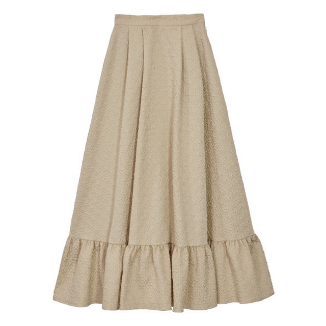 再再販! 新品 AMERI SKIRT HEM RUFFLED JACQUARD ロングスカート