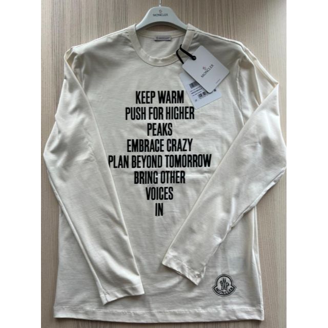 ☆新品未使用タグ付☆本物保証!MONCLER レタリングロゴ ロングTシャツ M