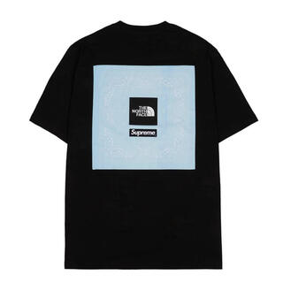 Supreme North Face Bandana Tee 黒M(Tシャツ/カットソー(半袖/袖なし))