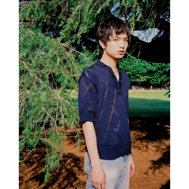 ヤマト﹡ egonlab DIAMOND KNIT POLO の通販 by 86|ラクマ トップス