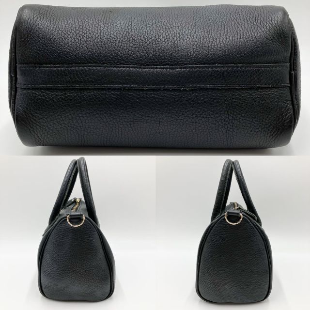 YOUNG&OLSEN(ヤングアンドオルセン)のYOUNG&OLSEN 2way ミニボストンバッグ ブラック ショルダー付き レディースのバッグ(ハンドバッグ)の商品写真