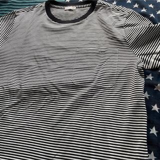 モンクレール(MONCLER)の新品MONCLERフロントポケットボーダーTシャツL(Tシャツ/カットソー(半袖/袖なし))
