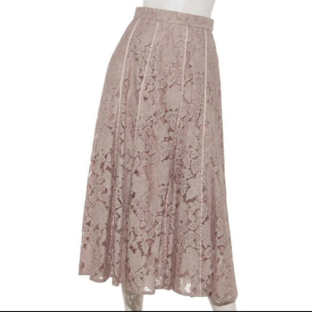 Apuweiser-riche(アプワイザーリッシェ)のピンク　カラーロングレーススカート　アプワイザーリッシェ レディースのスカート(ロングスカート)の商品写真