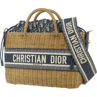 クリスチャンディオール(Christian Dior)のDIOR バスケットバッグ ハンドバッグ ショルダーバッグ 2WAY 1758(ハンドバッグ)