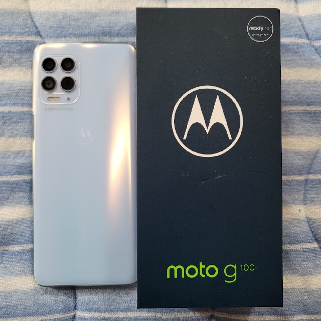 MOTOROLA SIMフリースマートフォン moto g100有指紋認証