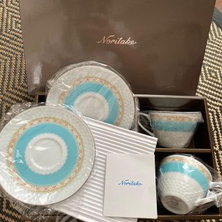 ノリタケ(Noritake)のノリタケ　ティー、コーヒー　ペアセット(グラス/カップ)