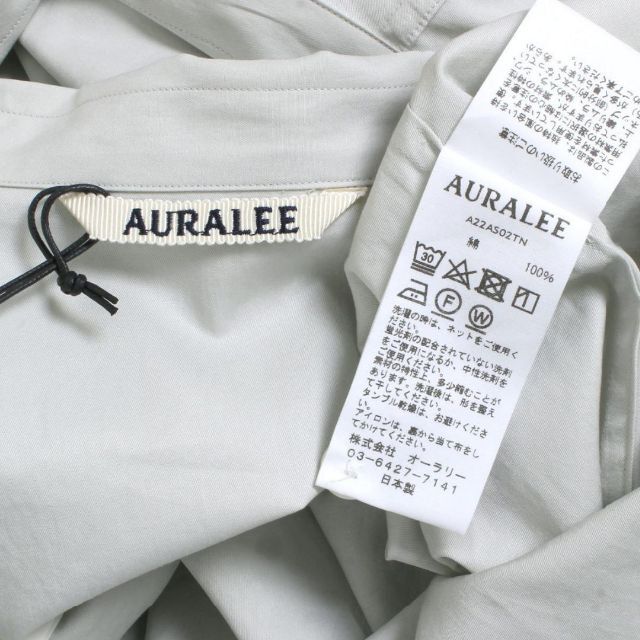 新品 AURALEE WASHED FINX TWILL BIG SHIRTS 3